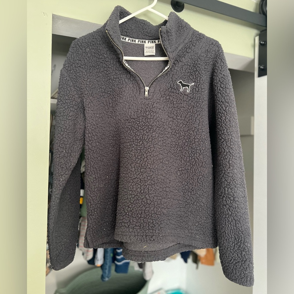 Victoria's Secret Dark Gray Sherpa Sweater